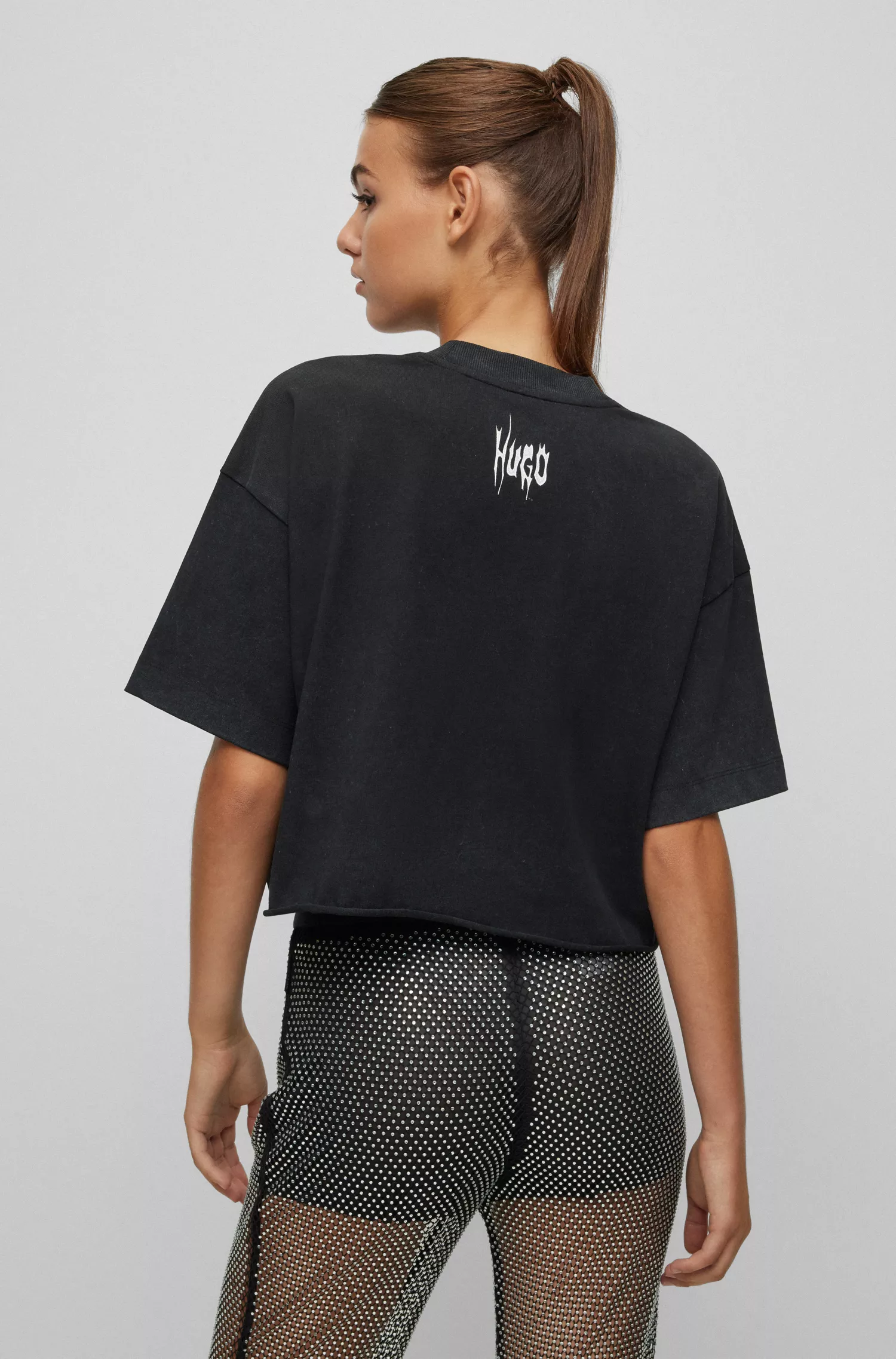 Camiseta HUGO Red-HUGO x Bella Poarch de modelagem relaxada