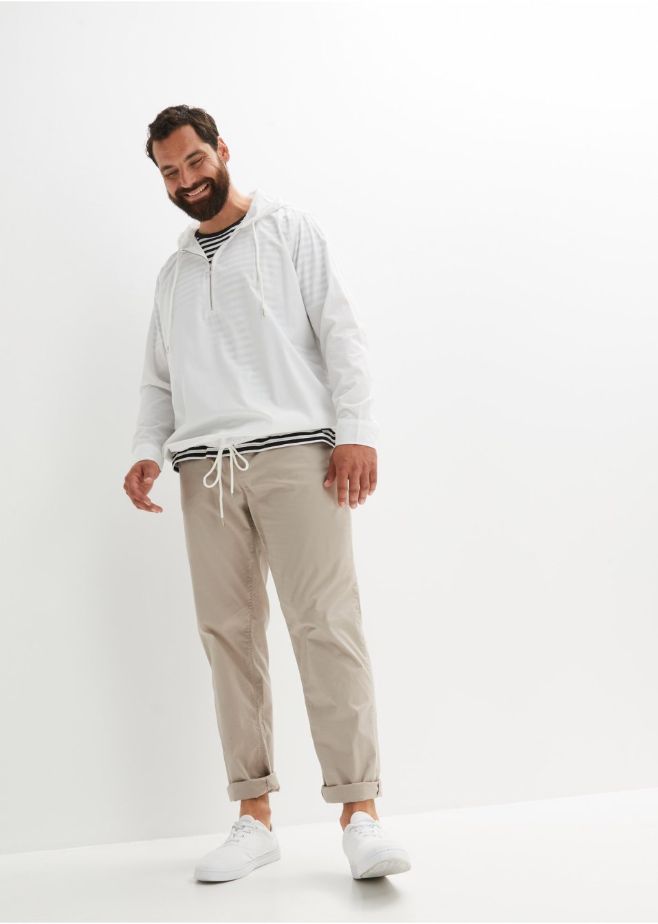 Chemise manches longues à capuche