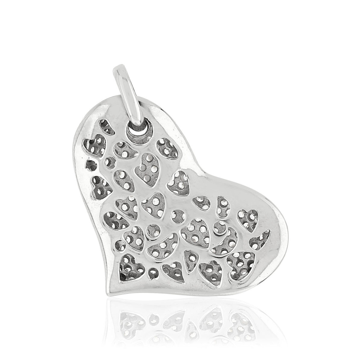 Pendentif coeur MATY Argent 925 Zirconia