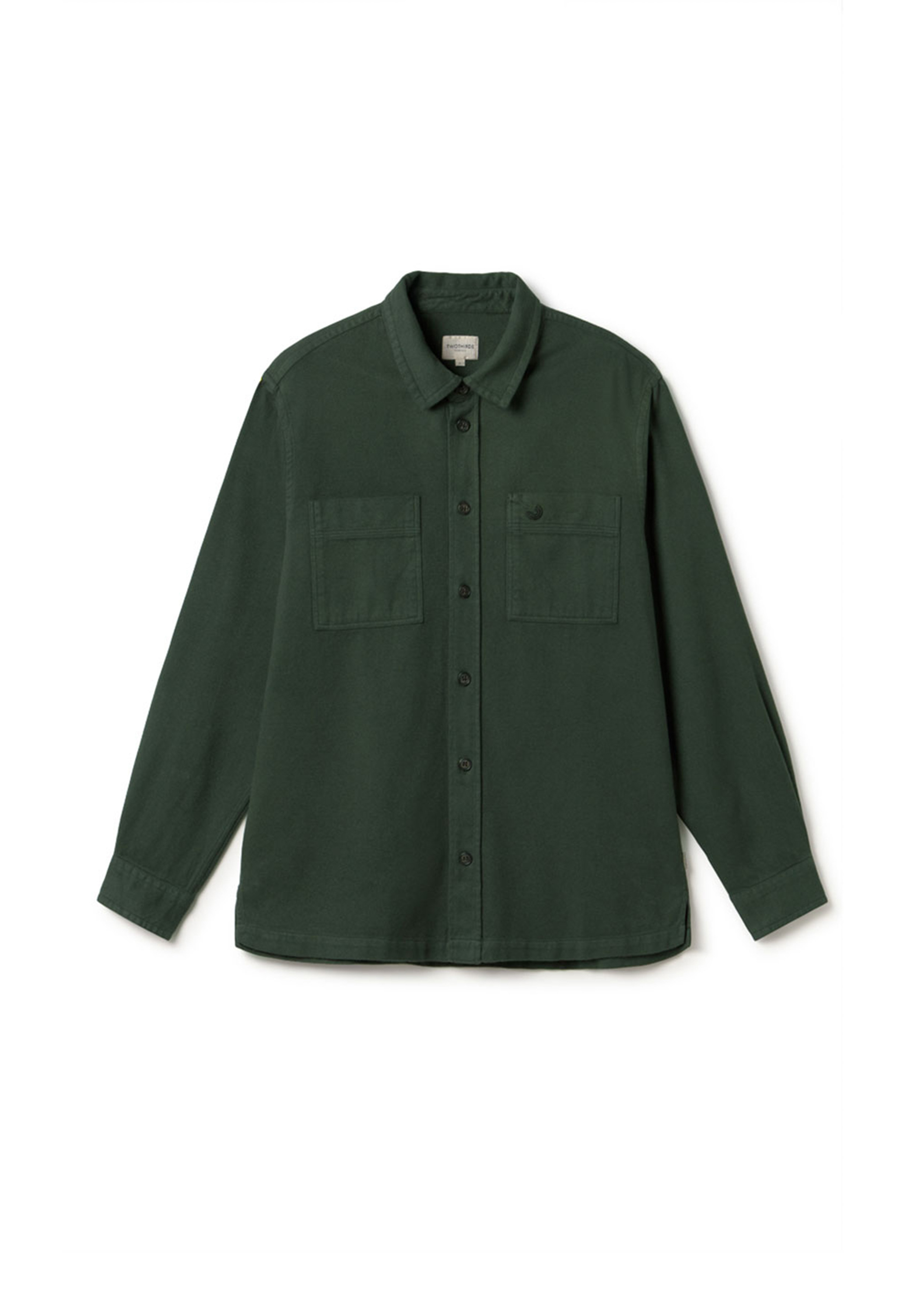 Twothirds Flanellhemd Taylor Dark Green