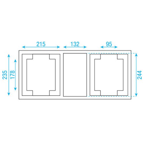 DAP LCA-PHA6 flightcase voor 2 Phantom 25/50/65 movingheads