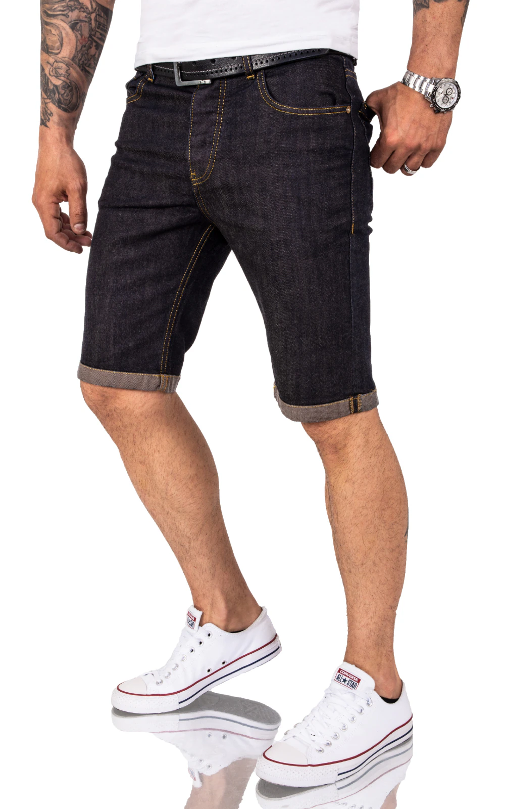 Rock Creek Shorts Jeansshorts Dunkelblau Regular Fit