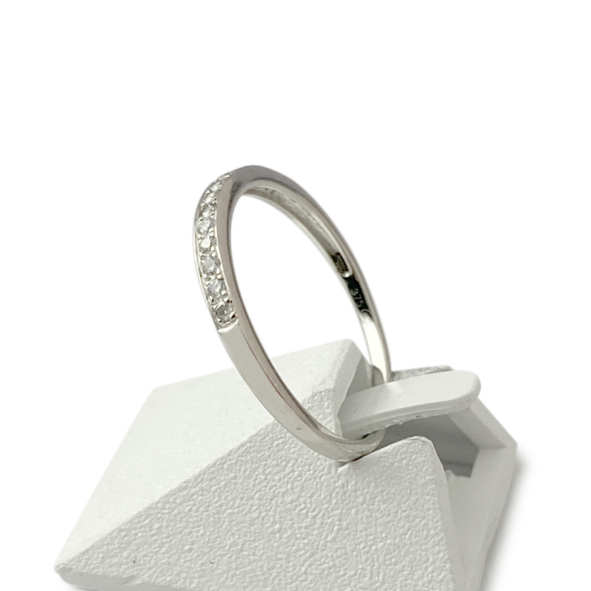 Bague d'occasion or 375 blanc diamants