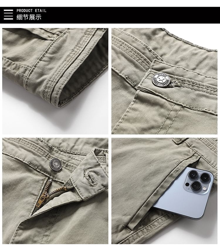 Lefitt - Mid Rise Plain Slim Fit Broek