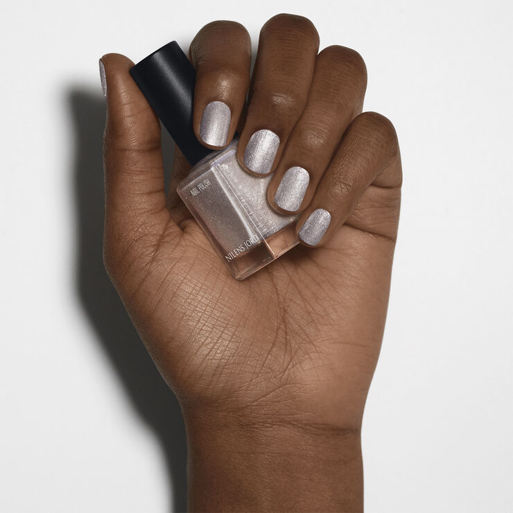 Nilens Jord Nail Polish Silver Glitter