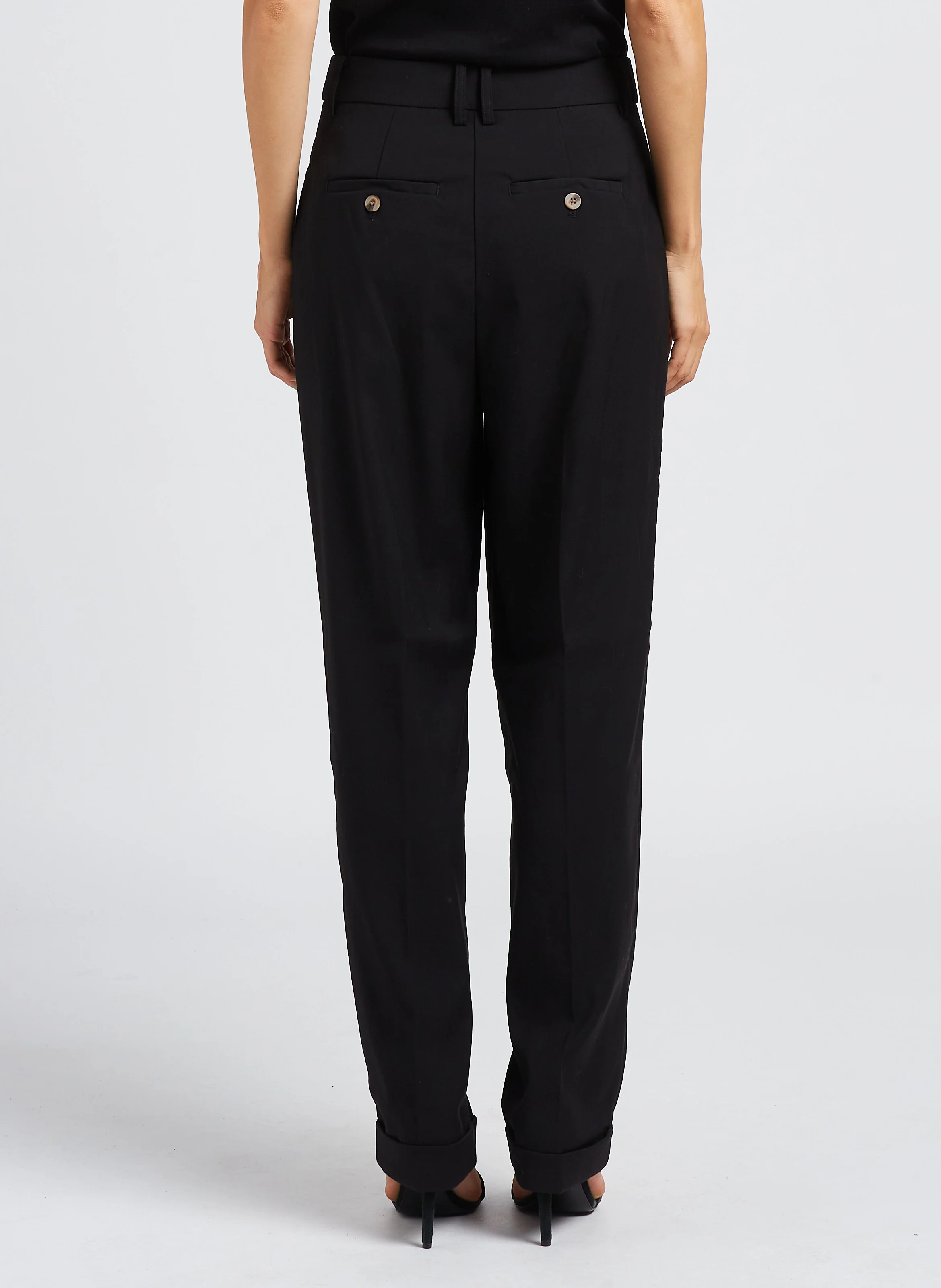 SARINA - Pantalon large| Noir