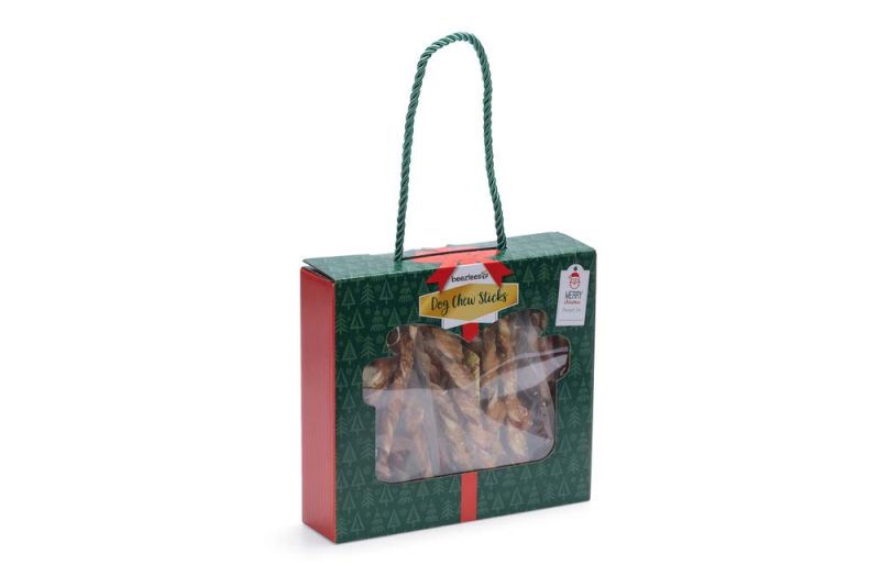 Beeztees Kerst kauwstaaf - Hondensnack - 30 Stuks - kip