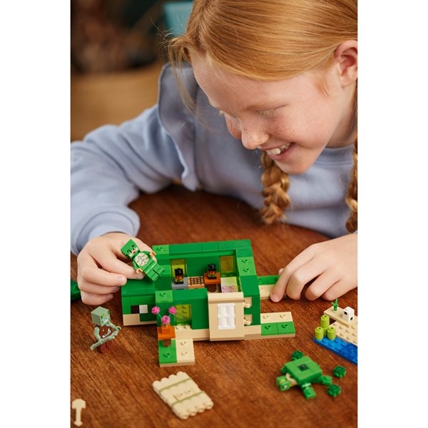 Køb LEGO® Minecraft® Skildpaddestrandhuset