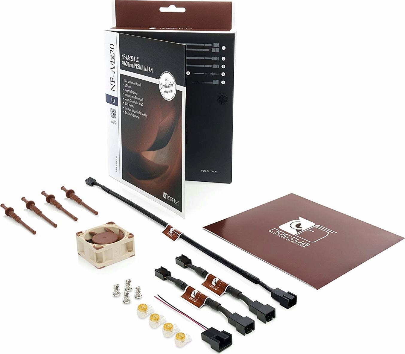 Noctua  Lüfter 12V NF-A4x20, FLX    Hochoptimierter leiser 40 x 20 mm Premium-Fan