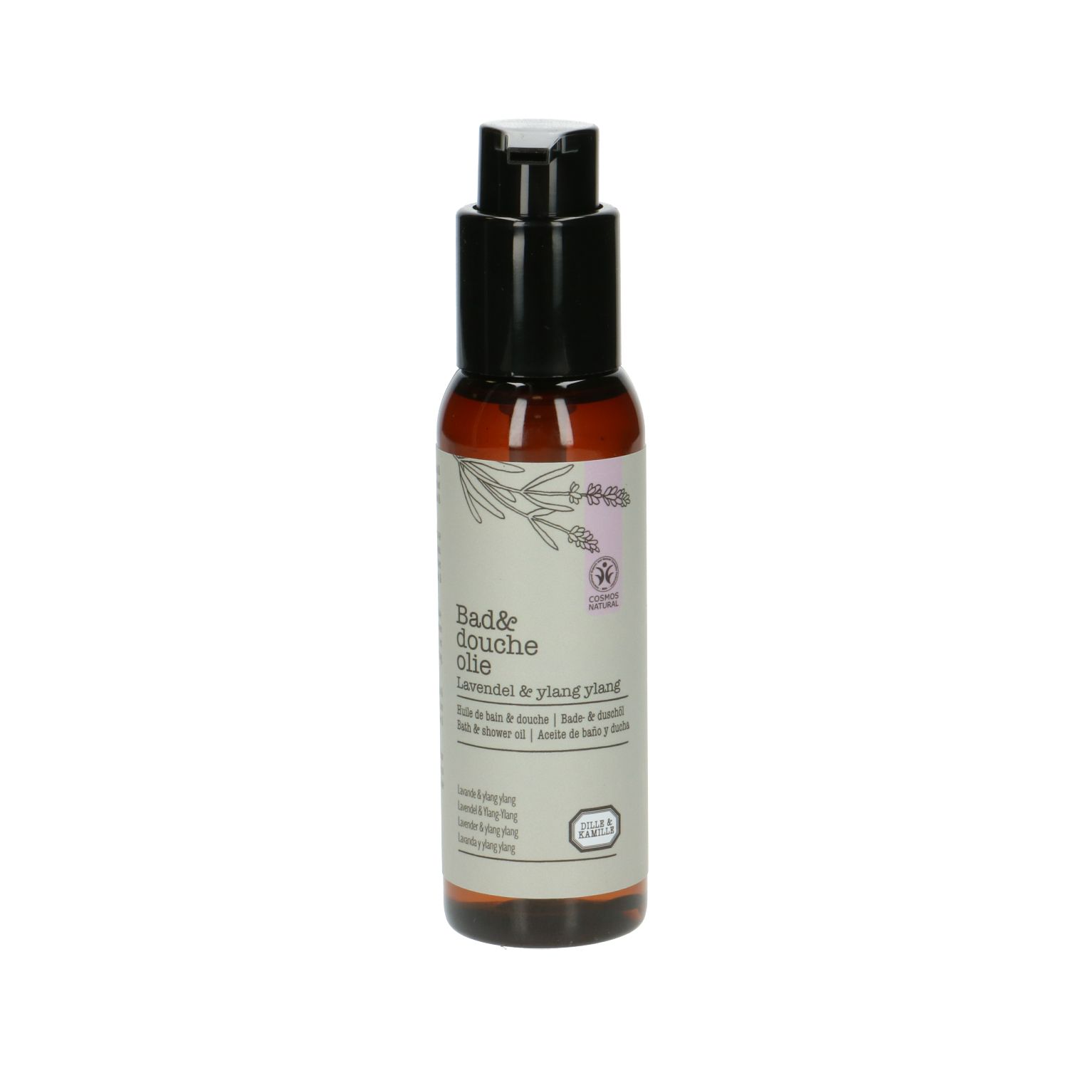Bad- & doucheolie, lavendel & ylang, 100 ml
