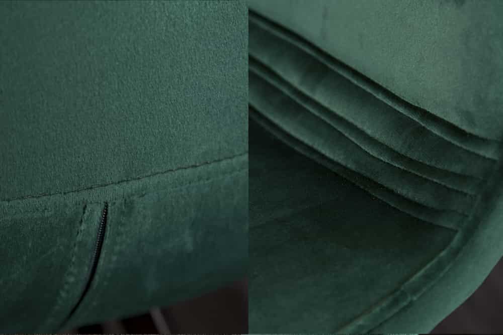 Retro Stuhl AMSTERDAM CHAIR smaragdgrün Samt Designklassiker