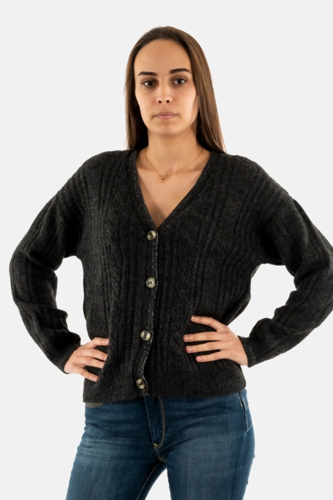 Gilets cardigans lola espeleta gi602w24 390 anthra