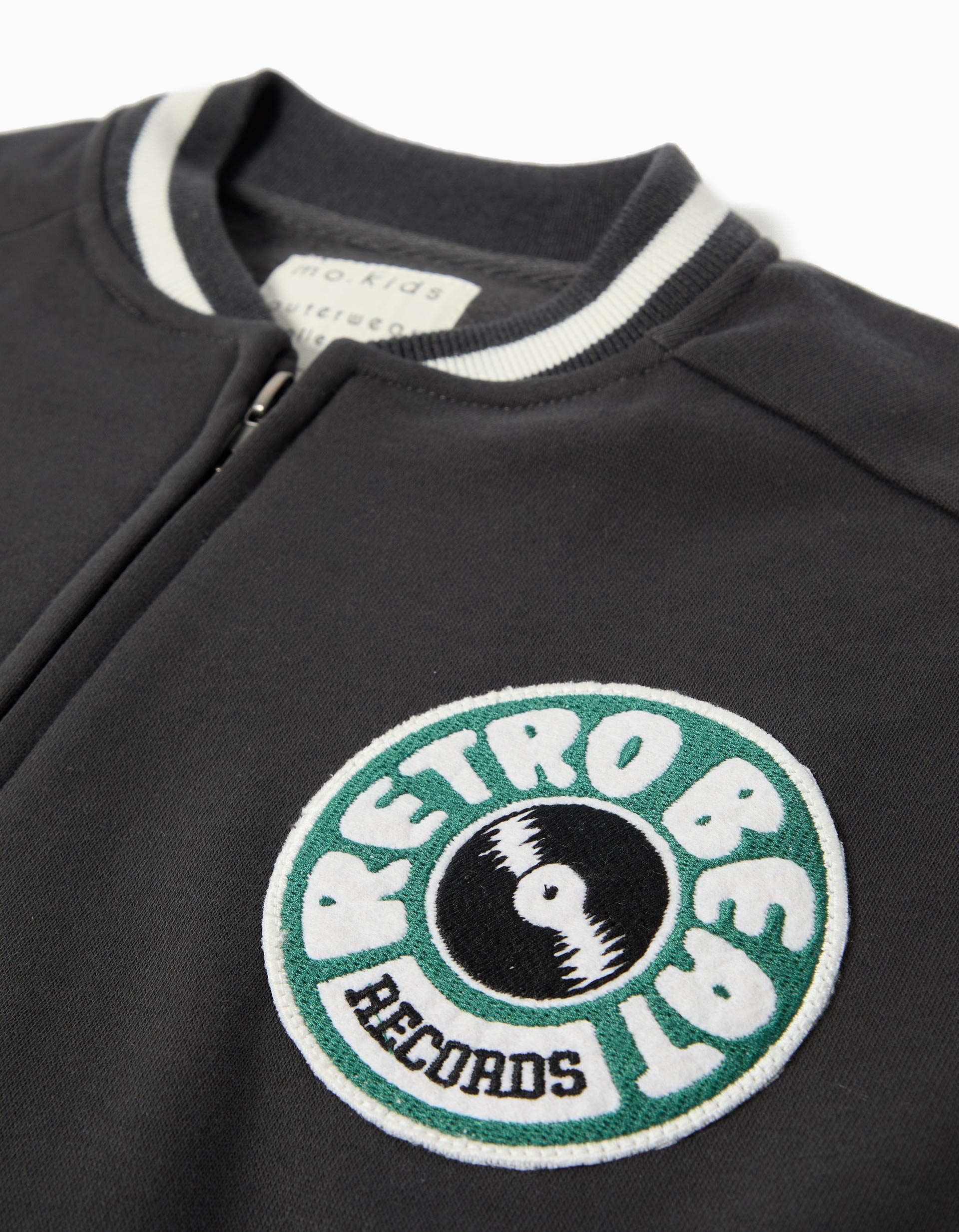 Casaco Bomber, Menino, Cinzento Escuro