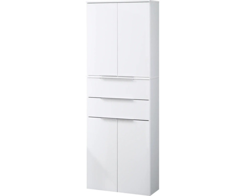 FACKELMANN Kara hoge kast, 61 cm breed, wit, volledig gemonteerd