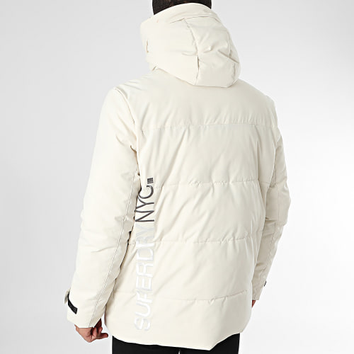 Parka Capuche City Padded Hooded Wind M5011817A Beige Clair