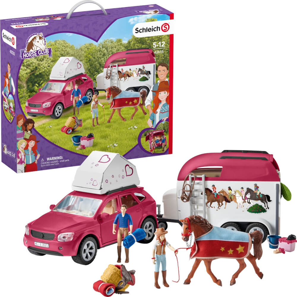 schleich® 42535 Horse Club Abenteuer mit Auto und Pferdeanhänger