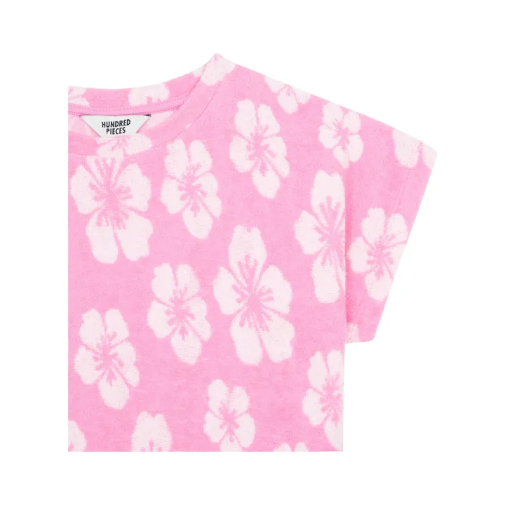 Hundred Pieces T-shirt bio en tissu éponge | Rose