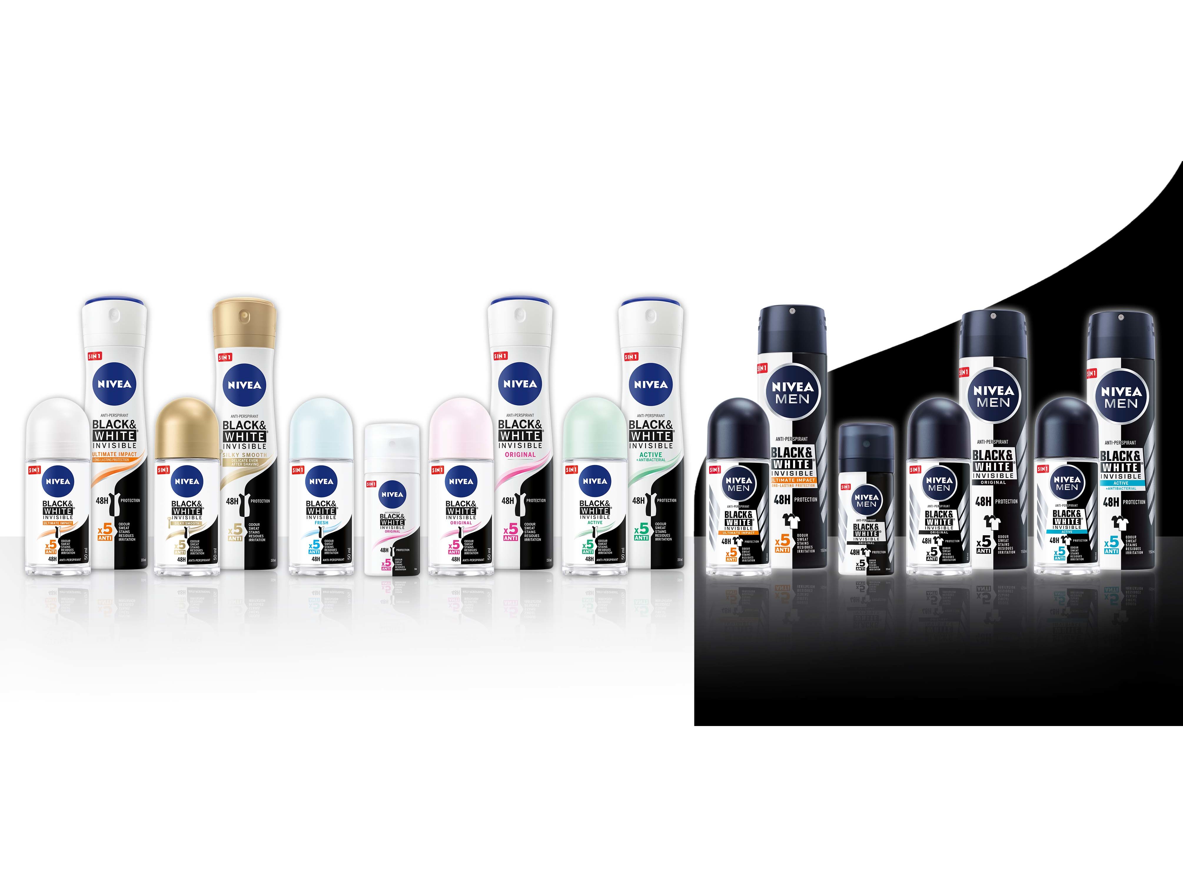 Desodorizante Spray Invisible for Black & White Original NIVEA 150 ml
