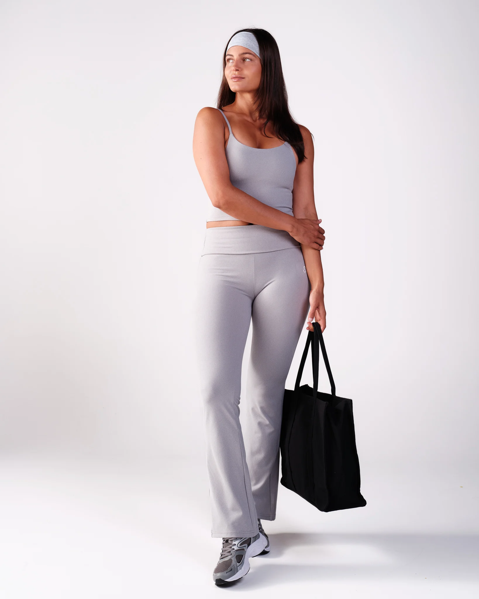 Bumpro Lively Crop Tank Grey Melange