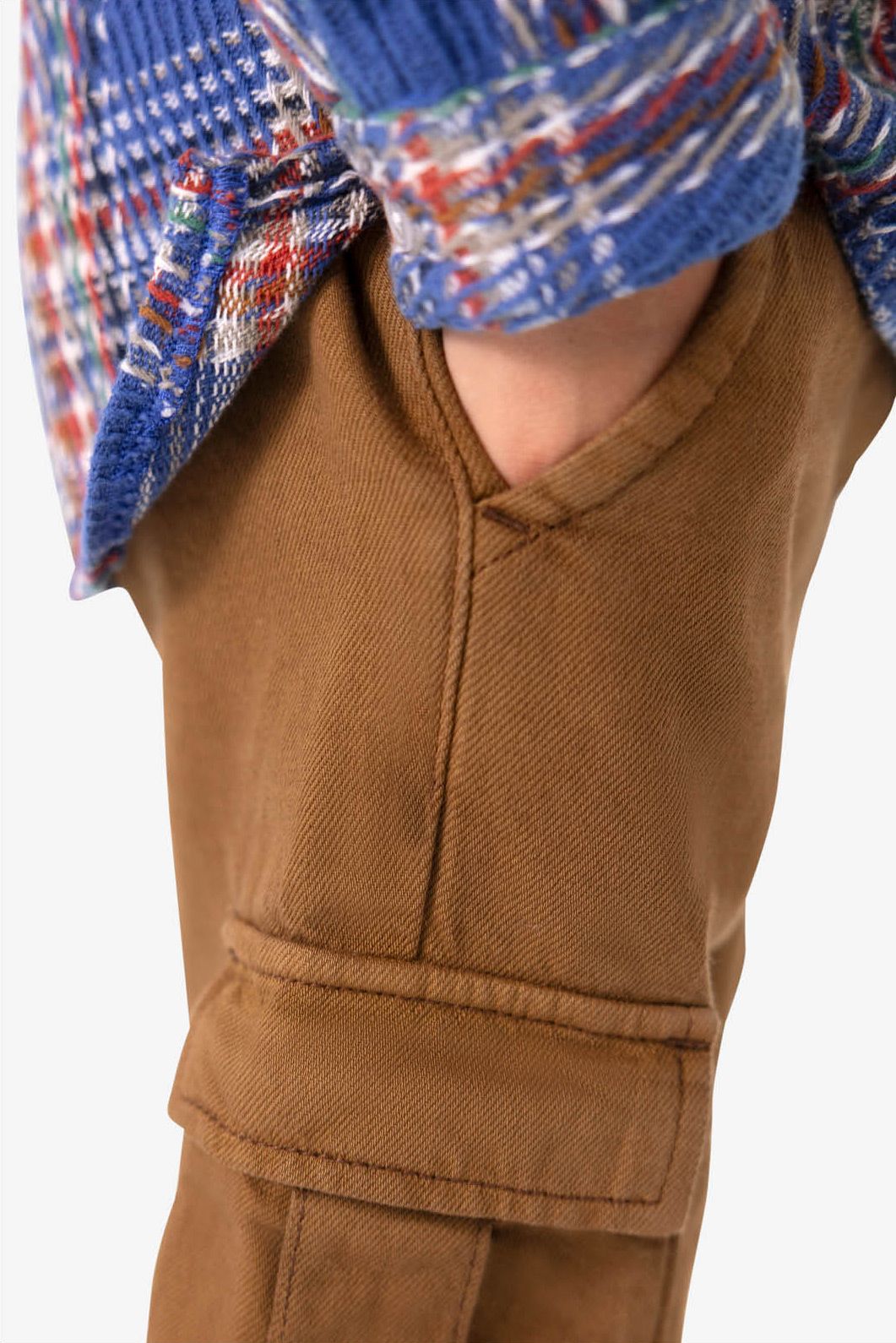 Bruine cargo broek