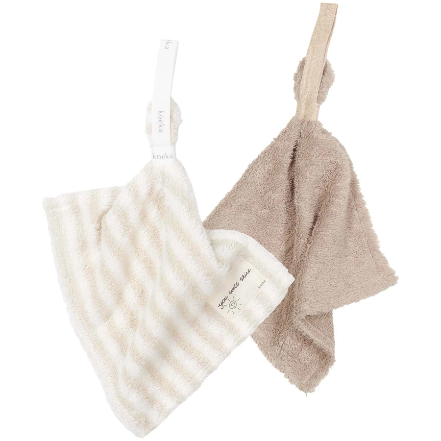 koeka Schnullertuch 2-pack Playa Beige