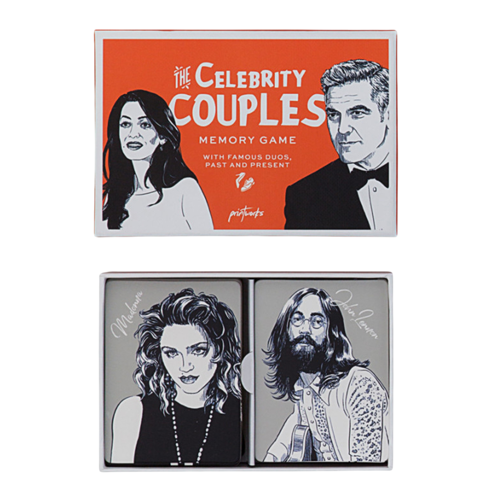 Game Celebrity couples Memory orange