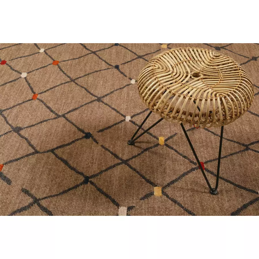 Wecon home Kurzflorteppich Marché Bonsecours braun