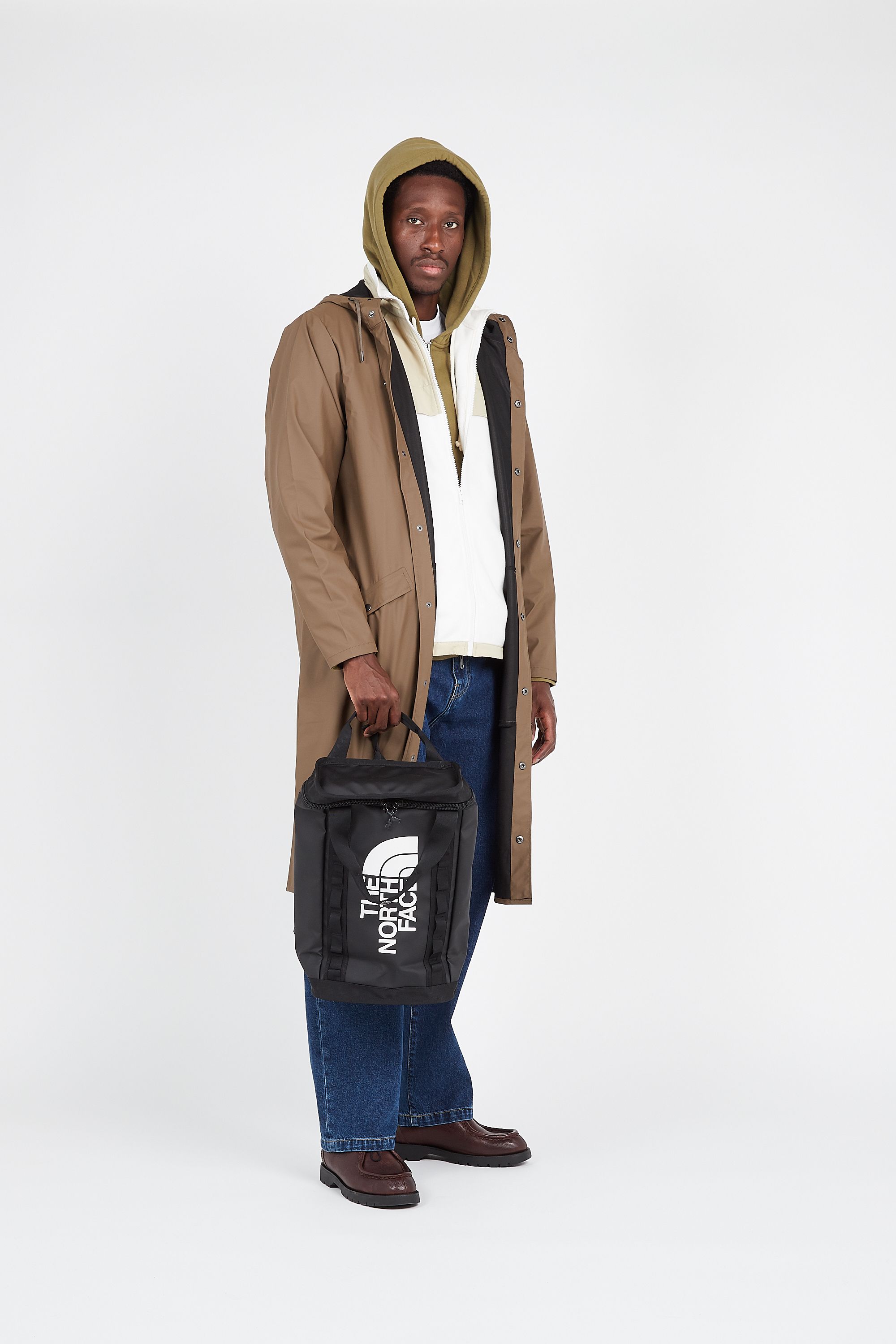 RAINS PARKA Longer Jacket Marron