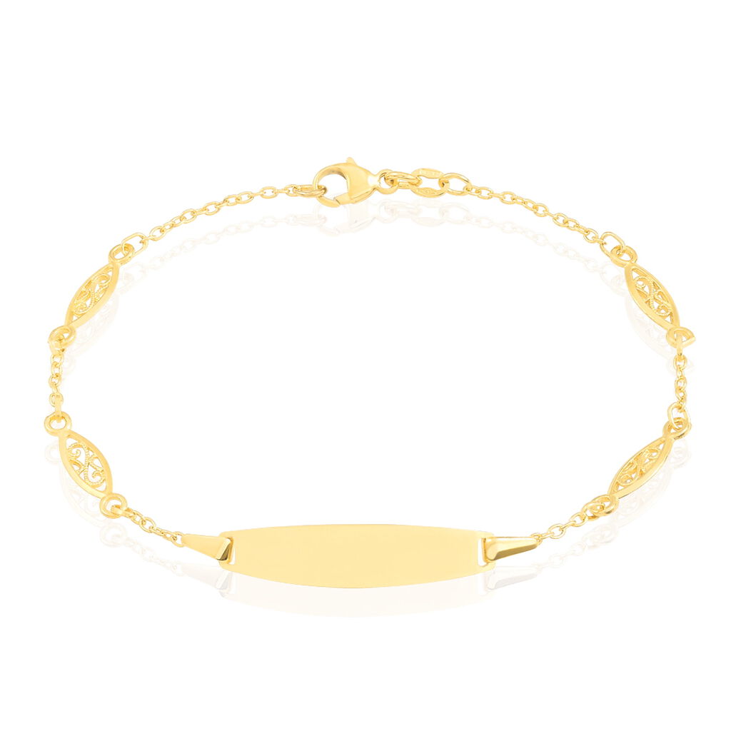 Bracelet Identité Eudoxie Maille Filigrane Or Jaune