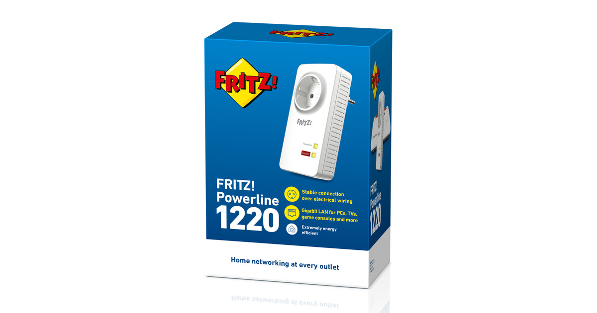 FRITZ!Powerline 1220 Edition Int  (Wit, 1 stuks)