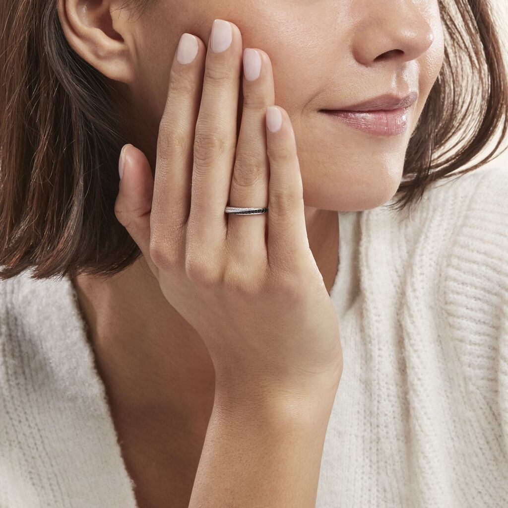 Bague Argent Blanc Agoston Oxydes De Zirconium