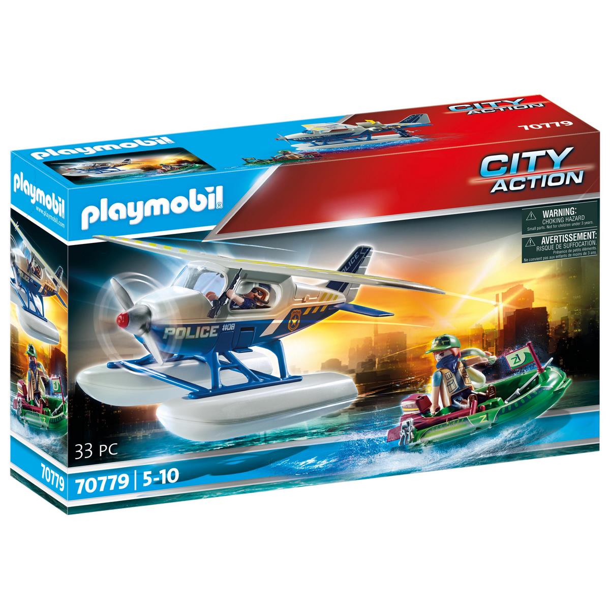 Hydravion de police et bandit - Playmobil City Action 70779