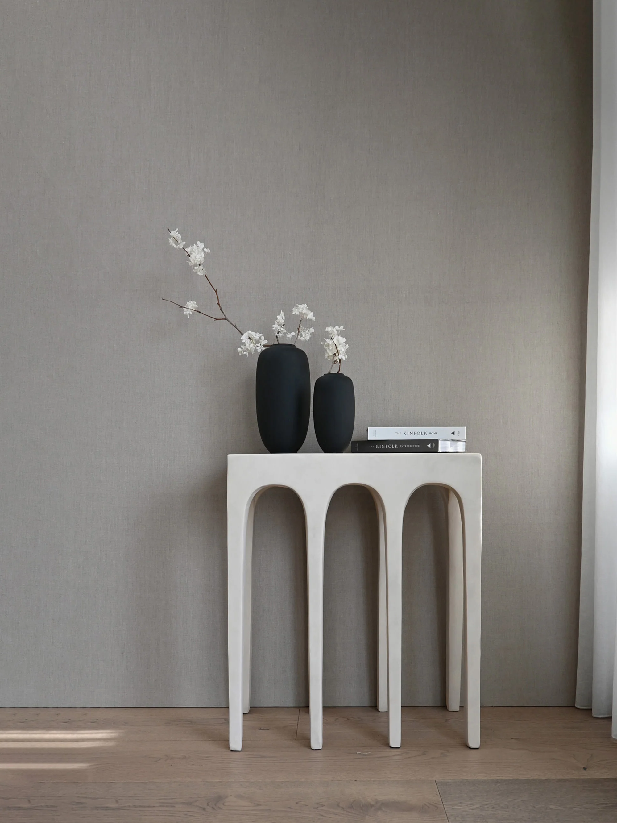 Handgemaakte consoletafel Bow