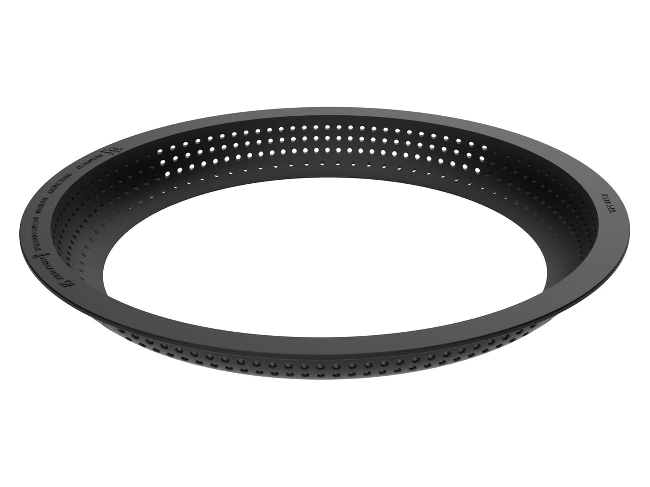 Cercle à tarte perforé bombé - matériau composite - Ø 18 x ht 2 cm - Silikomart