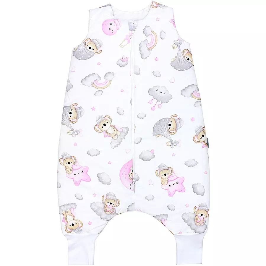 TupTam Baby Winter Schlafsack mit Beinen graurosa
