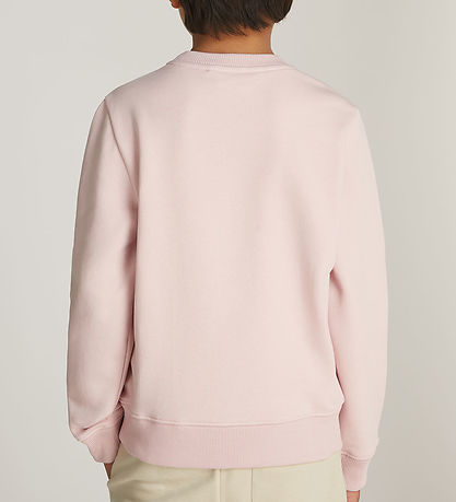 Calvin Klein Sweatshirt - Mono Mini Abzeichen - Peach Peitsche