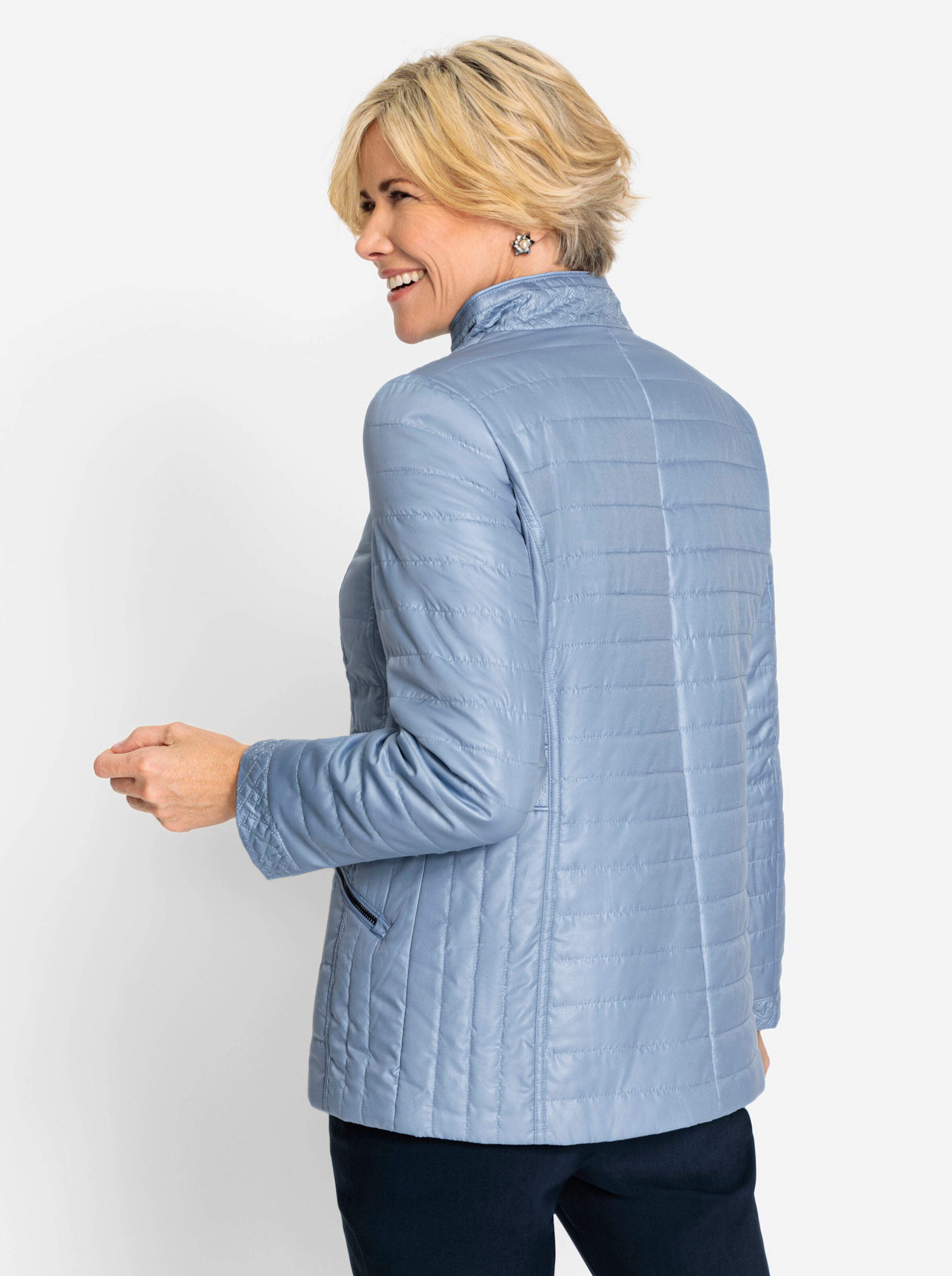 Steppjacke in bleu