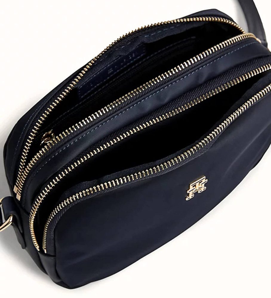 Bolsa de ombro Tommy Hilfiger TH Emblem azul-marinho