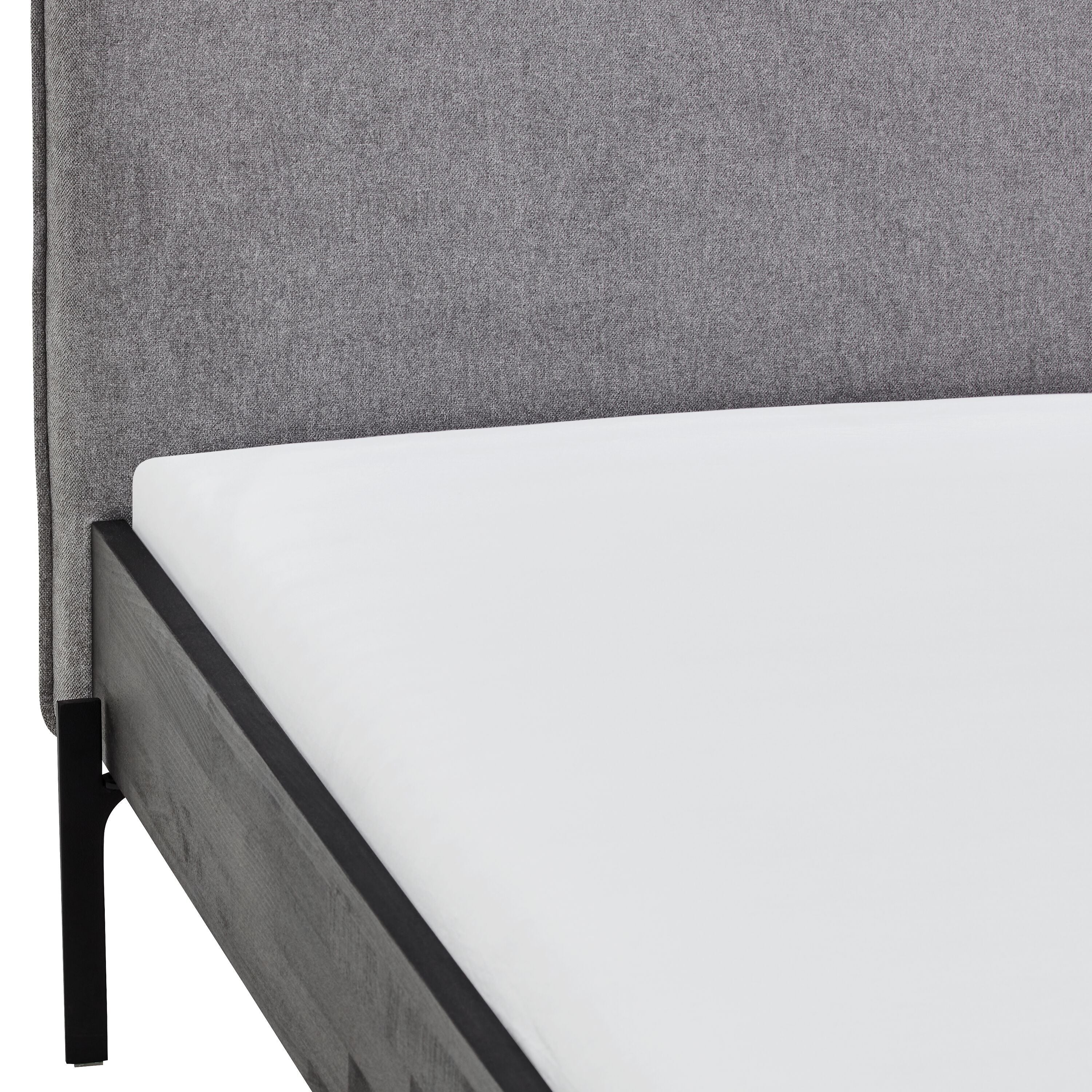 CARA Bett - Buche schwarz / B: 90.0 cm x T: 200.0 cm