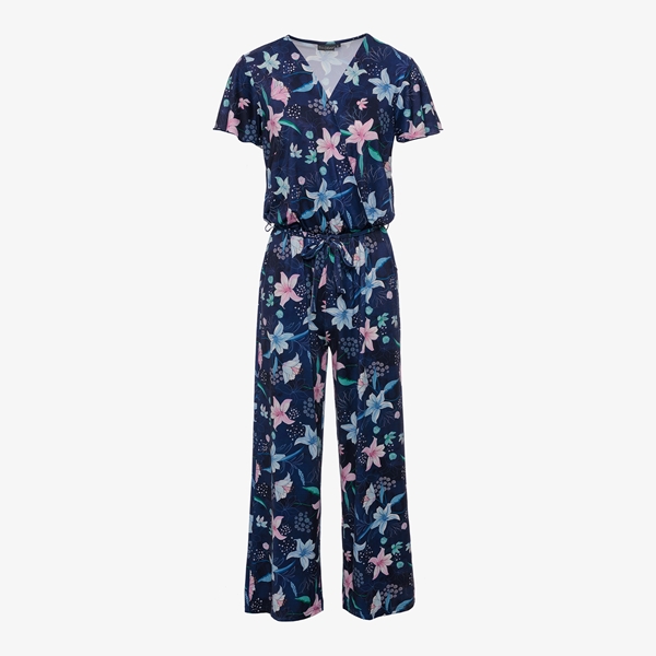 TwoDay dames jumpsuit blauw met bloemenprint