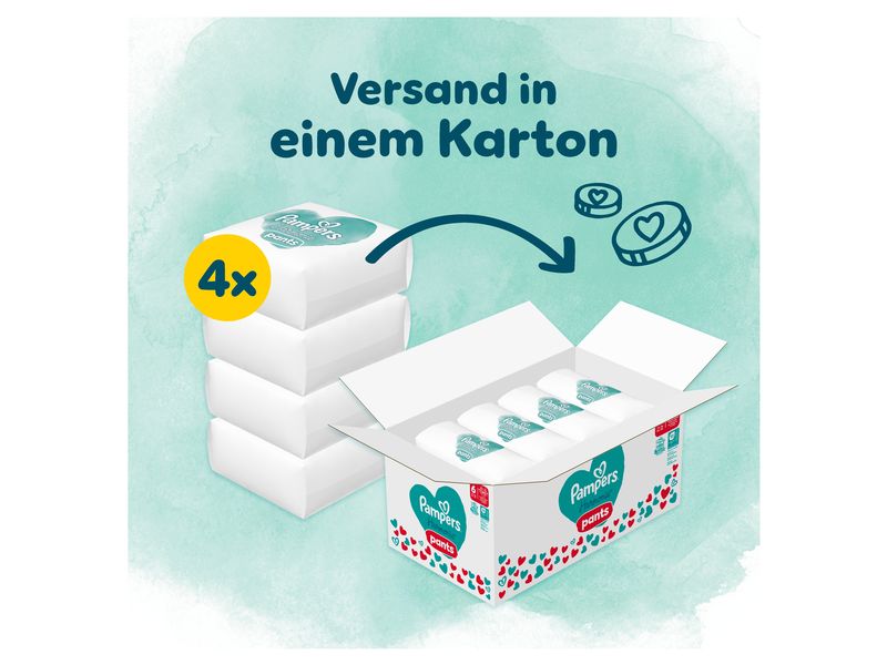 Pampers Windeln Harmonie Pants Junior Grösse 6 Monatsbox 15  kg, 132 Stück