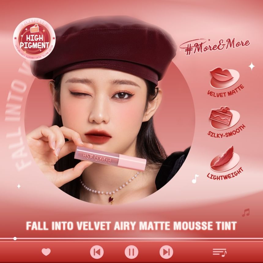 PINKFLASH - Luchtige matte mousse tint - 10 kleuren