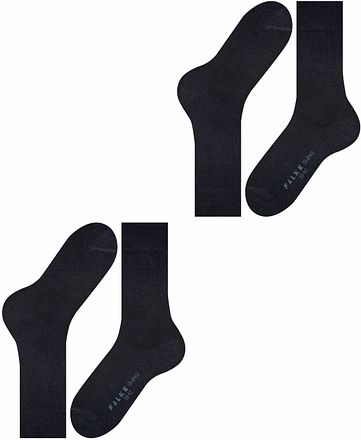 Falke Swing Sokken 2-Pack Navy 14633-6370 kopen