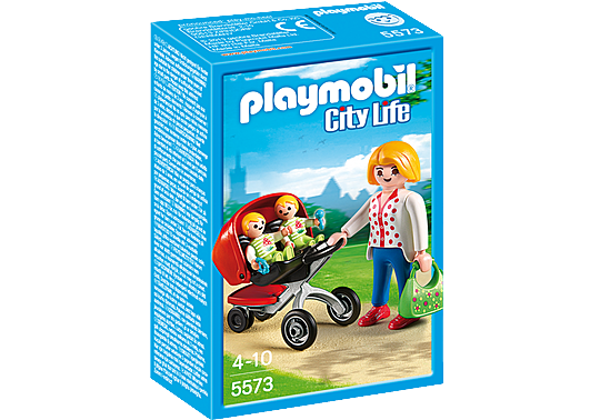 Playmobil - Mother with Twin Stroller (5573)