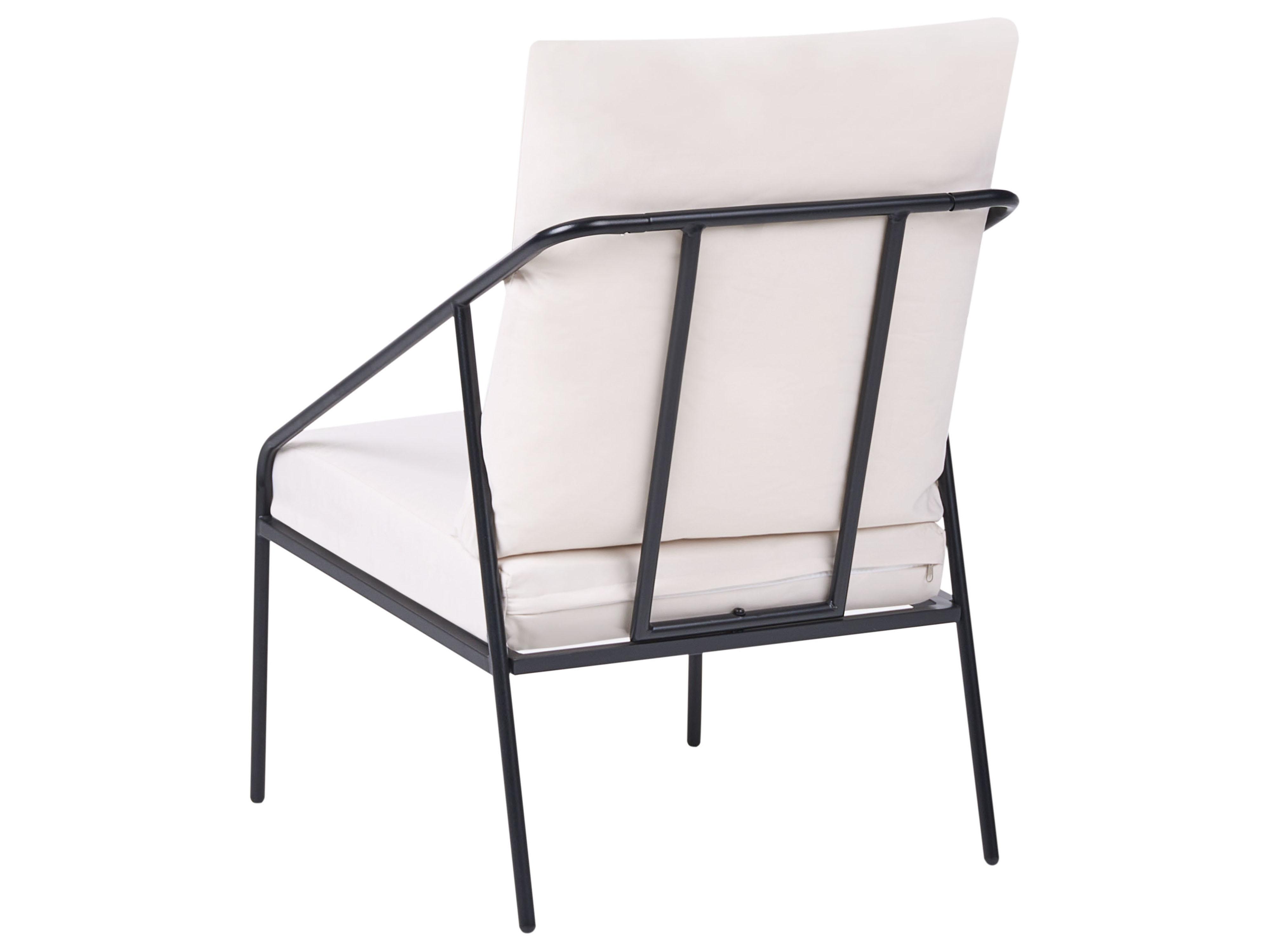 Loungeset met tafel 4-zits USTICA Metaal Zwart