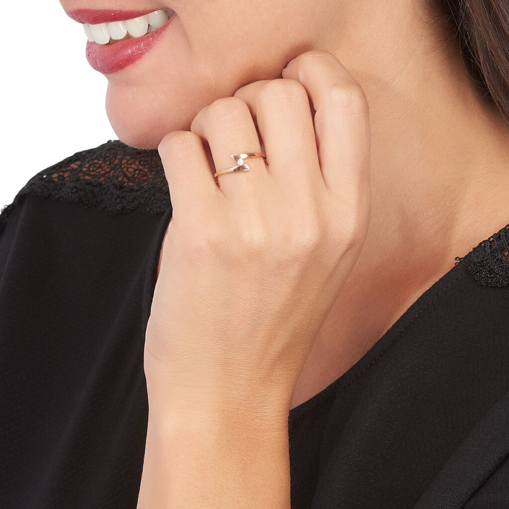 Bague Solitaire Vinca Or Blanc Diamant