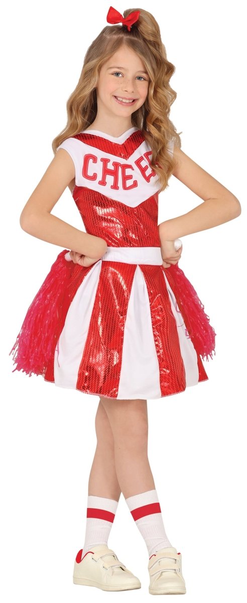 Cheerleader Jurk Rood Wit Meisje