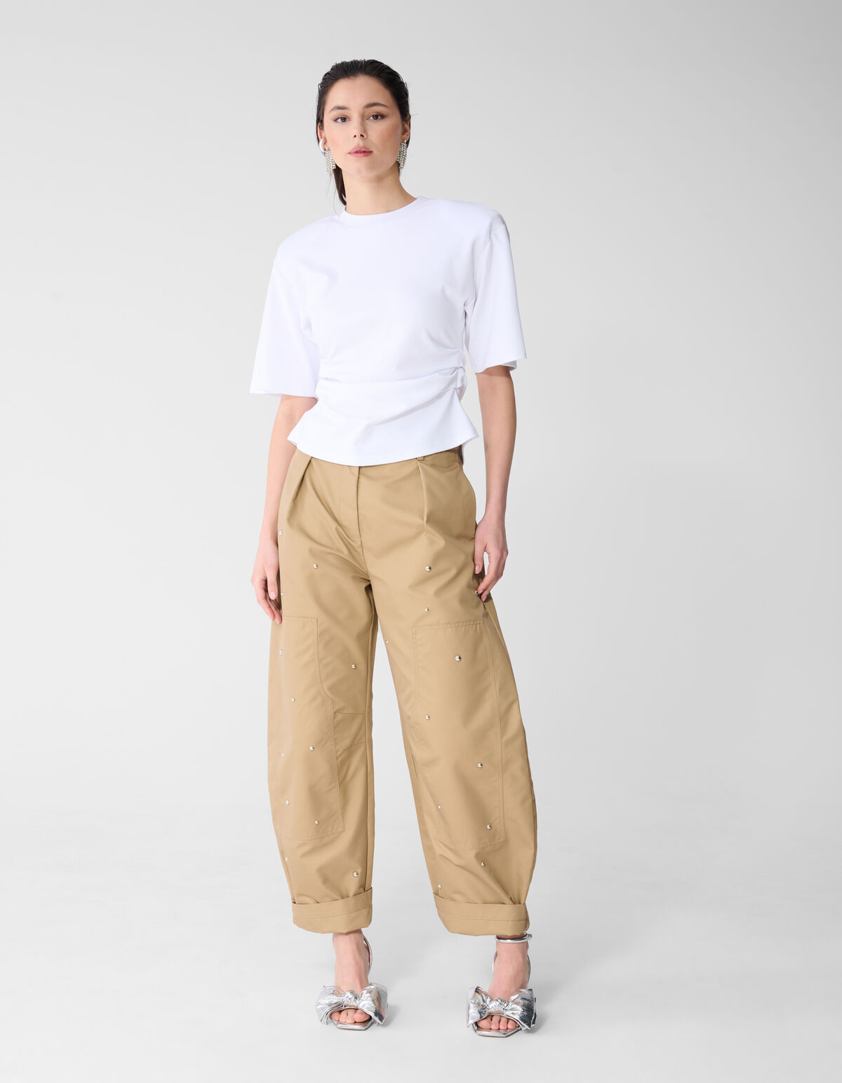 Studs Balloon Fit Broek Zand