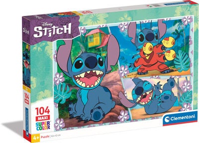 Clementoni Disney Stitch Maxi Puslespill 104 Brikker