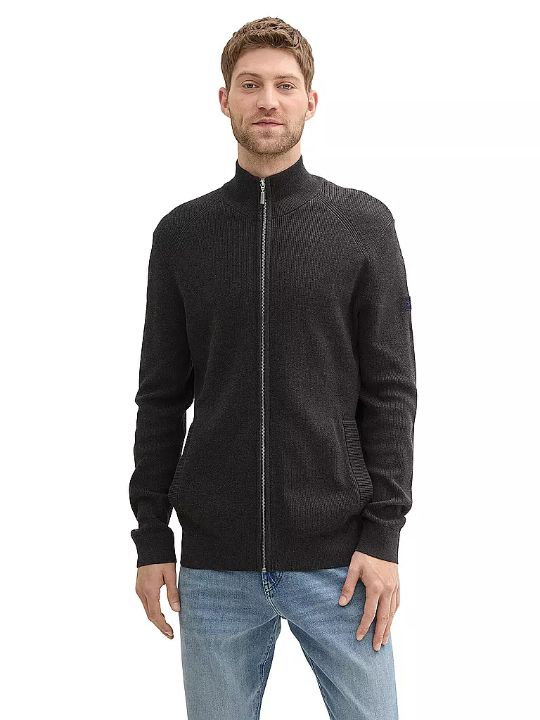 TOM TAILOR Strickjacke grau